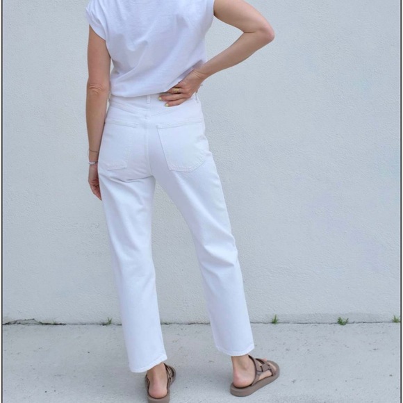 Agolde 90s Crop Mid Rise Size 24, Colour Salt. NWT - Picture 2 of 6